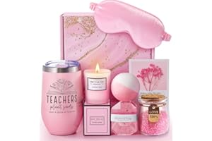 MADDIFY Teacher Gifts for Women, Teacher Appreciation Gifts, Unique Valentines Mothers Day Christmas Gifts for Teacher, Spa Gift Basket Set for Teacher， Thank You Teacher Gifts