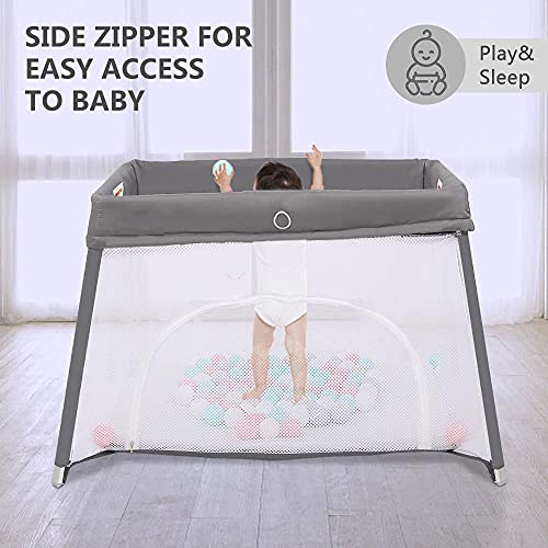 playpen with side zipper