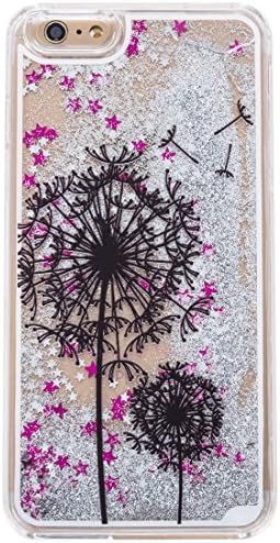 For iPhone 6Plus Case,iPhone 6s Plus Case,Creative Design Flowing Liquid Floating Luxury Bling Glitter Sparkle Falling Stars Hard Back Case for Apple iPhone 6&amp;6s Plus 5.5" (Style B)