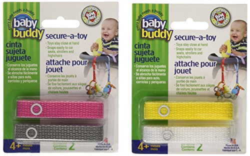 Baby Buddy Secure-A-Toy Safety Strap, Girls