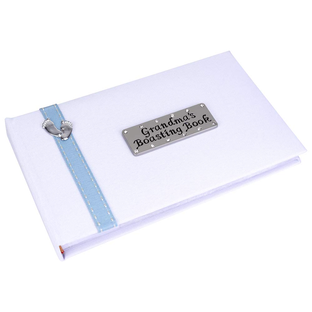 Metal Planet Ltd Grandma's Boasting Book (Photo Album) holding 40 6x4 inch photos - Blue Ribbon