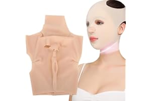 TMISHION Full-Face Shaping Bandage, Breathable Elastic V‑Line Up Belt Shaping Double‑Chin Reducer Facial Slimming Strap, Tighten and Facial Skin