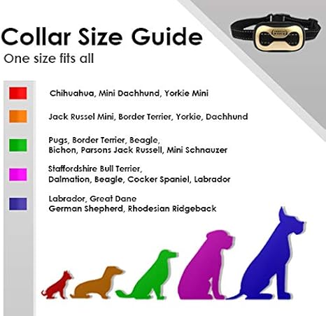 No Spray Small u0026 Large Dogs Dog Bark Collar Canine Psychology E