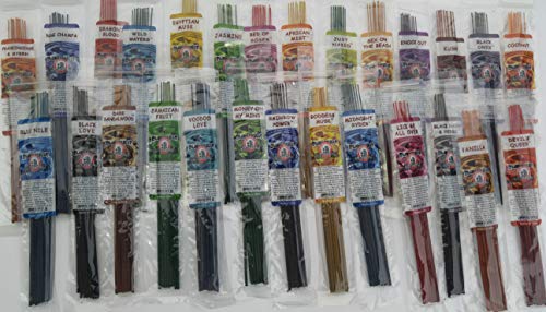 Blunteffects Premium Hand Dipped Incense - 12 Different scents 12 Sticks Each - 144 11" Sticks - 300g- 45+ min per Stick