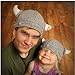 Baby Knit Hat Toddler Viking Beanie Crochet Hat Handmade Cap for Infant Boy Girl(0-2 Year)