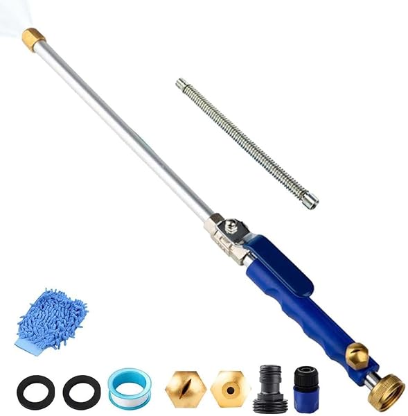 Jethose Pressure Washer 2 in 1 Quick Connect & 2 Nozzles with Complete Accessories for Cars, Patios Fences Windows - 1