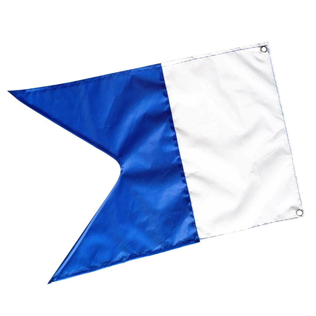 Sharplace Alpha Flag with Metal Grommets 20" x 14" (50 x 35 cm), Scuba Dive Boat Flag
