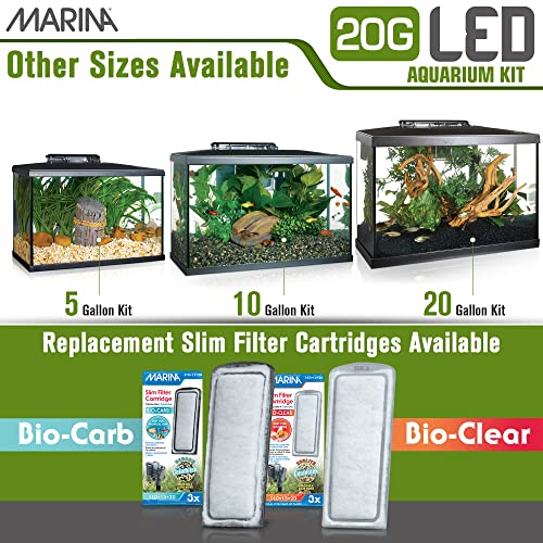 Marina Aquarium Kit 20 gallon Fish Tank LED Pricepulse