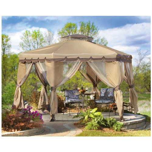 CASTLECREEK Pop-Up Gazebo with Bug Netting 12' x 12'