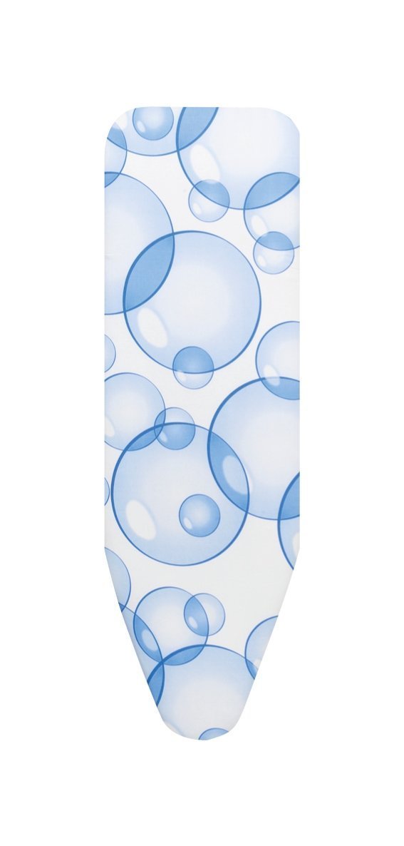 Brabantia PerfectFlow Ironing Board Cover (B Board/Bubbles) Heat-Resistant, Non-Slip, Cord Fastener