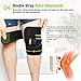 Heated Knee Brace Wrap Support/Therapeutic Electric Heating Pad W/Rechargable 7.4V 2600Mah Battery for Joint Pain, Arthritis Meniscus Pain Relief (3 Temperature Setting) by Arris (1PCS)