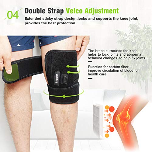 Heated Knee Brace Wrap Support/Therapeutic Electric Heating Pad W/Rechargable 7.4V 2600Mah Battery for Joint Pain, Arthritis Meniscus Pain Relief (3 Temperature Setting) by Arris (1PCS) Heated Knee Brace Wrap Support/Therapeutic Electric Heating Pad W/Rechargable 7.4V 2600Mah Battery for Joint Pain, Arthritis Meniscus Pain Relief (3 Temperature Setting) by Arris (1PCS)