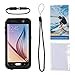 Samsung Galaxy S6 Waterproof Case, Meritcase Galaxy S6 IP68 Full Body Waterproof Dirt Proof Snowproof Shockproof Case for Outdoor Swimming Surfing Diving Snorkeling -Black