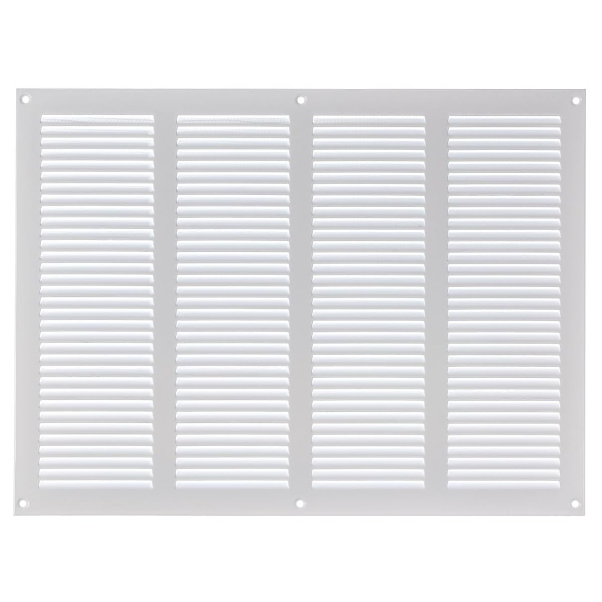 LIRAST 400x300mm Vent Cover White - 16x12 inch Wall Vent Cover with Insect Mesh - Ceiling Soffit Vents - External Vent Cover - Metal Ventilation Grilles - Air Vent Covers for Walls