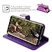 LK Galaxy S9 Plus Case,[Wrist Strap] Luxury Glitter Sparkle PU Leather Wallet Protective Case Cover with Card Slots and Stand for Samsung Galaxy S9 (Purple bling)