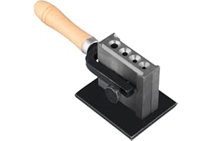 Homaisson Reversible Wire Plate Ingot Mold, Precious Metal Casting Melting Mold with 4 Hole Sizes, Adjustable Metal Refining Ingot Mold for Gold Silver Copper Aluminum Rods/Wires/Sheets