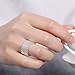 LWLH Jewelry Womens 925 Sterling Silver Plated Fashion Weave Braided Mesh Korean Style Ring Wedding Band