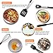 Uarter Silicone Cooking Utensil Set 14 Pcs, BPA Free Kitchen Utensils Cooking Utensils Set, Non-Stick Heat Resistant Silicone Cookware with Stainless Steel Handle