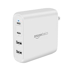 Amazon Basics 100W Four-Port GaN Wall Charger w/ 2