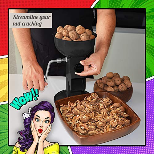 Hand Crank Walnut Cracker Compact and Adjustable Nutcracker For Nuts