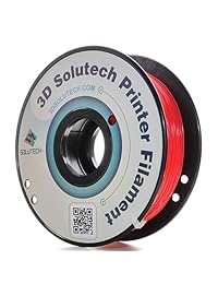 3D Solutech Filamento de PLA para impresora 3D, color rojo real, de 0.68 pulgadas, Precisión dimensional de +  0.0011 pulgadas, 2.2 lb, Hecho 100  en EE. UU.