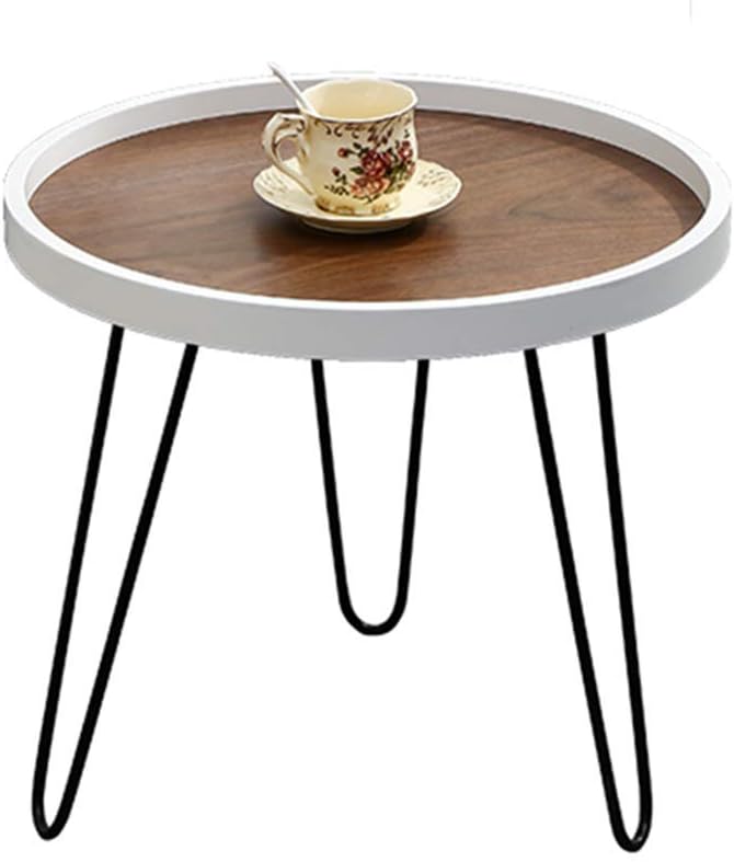 Cvghnfk Coffee table Side Table, Round Hairpin Leg End Table Night Stand Small Dining Table Modern Coffee Table for Dining Room Kitchen Office Lounge,A (Color : B)