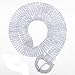 FUMUD 9 Rows Rhinestone Crystal Waistband Belts Silver Plated Fashion Accessory for Women
