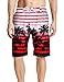 APTRO Swim Trunks Bathing Suits Men Hawaiian Shorts #1525 Red L