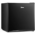 Midea WHS-65LB1 Compact Single Reversible Door Refrigerator, 1.6 Cubic Feet(0.045 Cubic Meter), Black