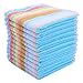 Egles Kitchen Dishcloths Cotton Scrubbing Dish Rags Sets Bulk Square Terry Kitchen Towels 12pcs 12x12 Inches