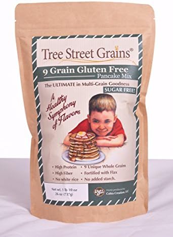 9 Ancient Whole Grain Gluten Free Pancake Mix, no sweetner, 26 oz
