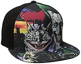 Batman Men's Joker Sublimated Flat Brim Cap