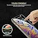 [3-Pack] Screen Protector for iPhone Xs Max（6.5''）, Easy Install [Bubble Free] Tempered Glass Screen Protector,