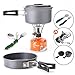 Boom Dream Camping Cookware And Stove Set - Carry All Your Cooking Gear In One Lightweight Pack - Durable, Sturdy + Reliable Cookset For One to Two People - Easy Instant Flame With Adjustable Valve