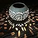 Petrala Solar Table Lights Outdoor Waterproof 7 Lumen White Metal Decorative Lighting Lantern for Desk Patio Gifts Home Decor