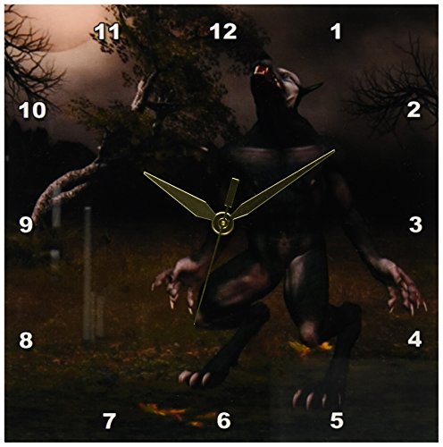 3drose dpp_28912_1 werewolf howling at the moon wall cl…
