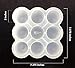 Egg Bites Mold for Instant Pot – Baby Food Freezer Trays – Made with 100% Pure Platinum Silicone – No Fillers – Freeze and Store Baby Food – Ice Cube Tray – 100% LFGB Silicone (9, Clear - 9 Cup)