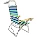 Deluxe Multi Position Canopy Beach & Camping Pool Chair by Copa (Assorted Colors)