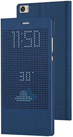 ROSON Slim Dot View Retro Flip Phone Case Cover (Blue)