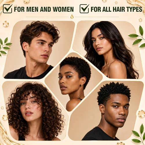Hair Growth Serum for Women & Men, Hair Growth Spray with Rosemary & Biotin & Caffeine, Non-Greasy & Fast Absorbing Scalp Serum for Hair Thickening & Strengthening, 50ml