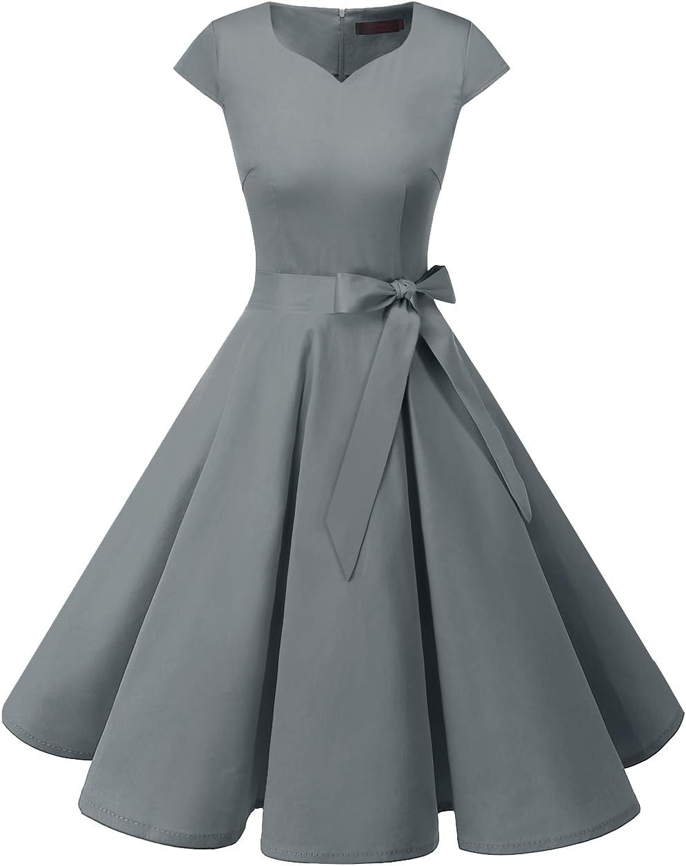 DRESSTELLS Women's Vintage Tea Dress Prom Swing Cocktail Party Dress with Cap-Sleeves