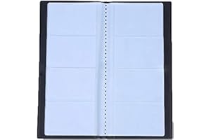 Grekywin Business Card Book Name Card Holder Business Card Organizer PU Leather Name Card Holder Hold 400 Cards (Black), Blac