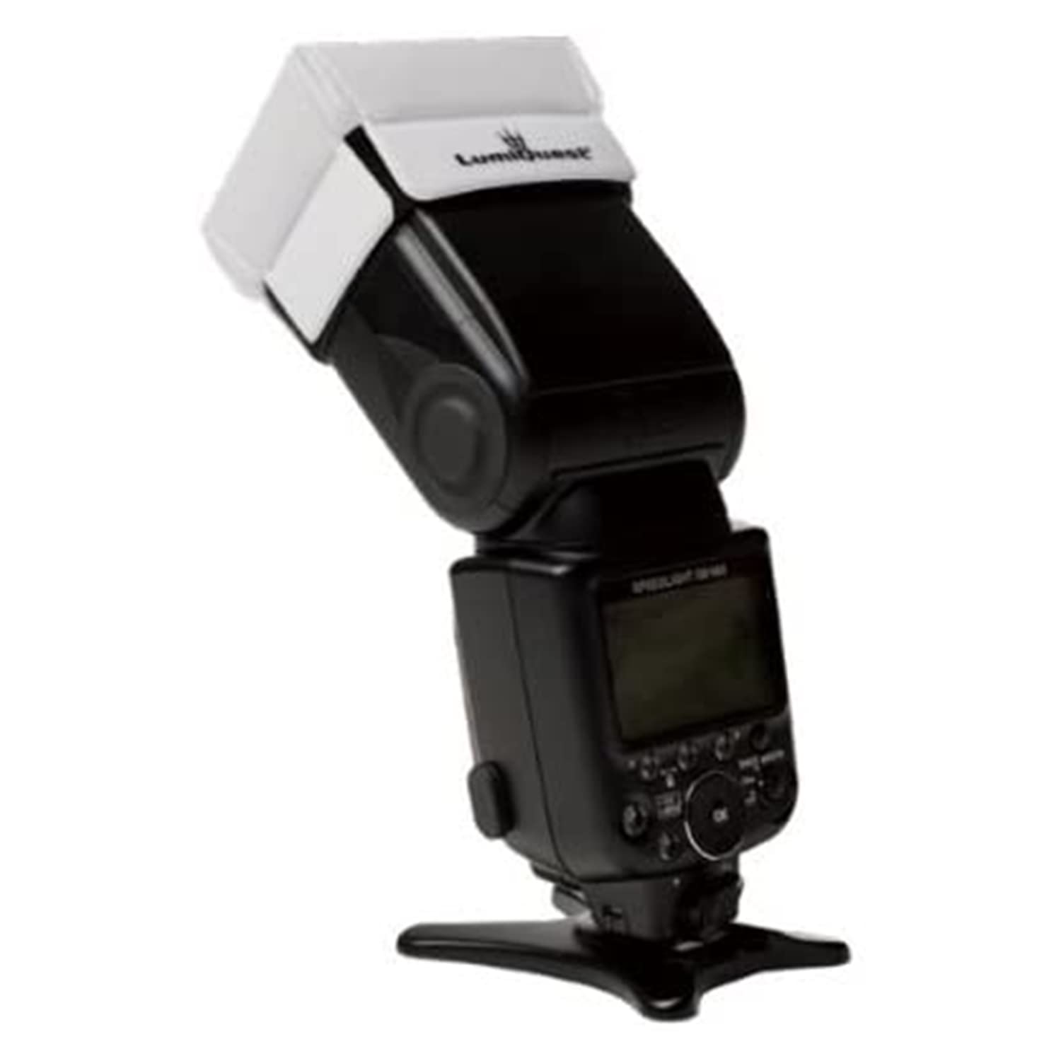 LumiQuest UltraBounce LQ-116, Light Distribution Device with UltraStrap, Universal Classic Design for External Camera Flashes, Black