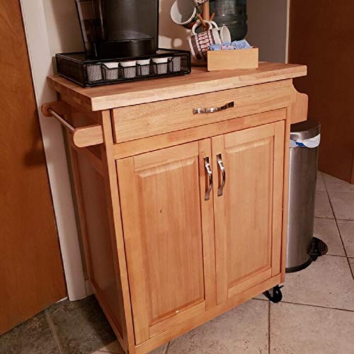 Homelity Mobile Kitchen Island Cart on Wheels, Small Rolling Cutting