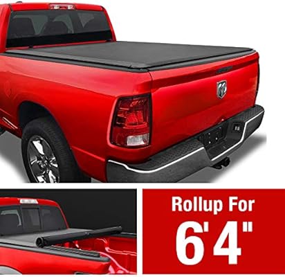 Maxmate Roll Up Truck Bed Tonneau Cover Works With 2009 2018 Dodge Ram 1500 Without Ram Box Fleetside Bed 6 4 Bed 2002 2018 2019 Classic Black Tcd169014 Buy Online At Best Price In Uae Amazon Ae