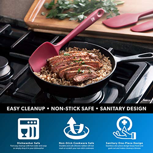 DI ORO Seamless Series 4Piece Silicone Spatula Set 600°F Heat