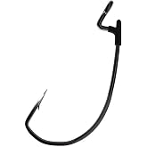 Trokar Magworm,Bait Pin, Extra Wide Gap,Non-Offset,Z-Bend,Forged, Ringed Eye,Size 4/0 TK125-4/0