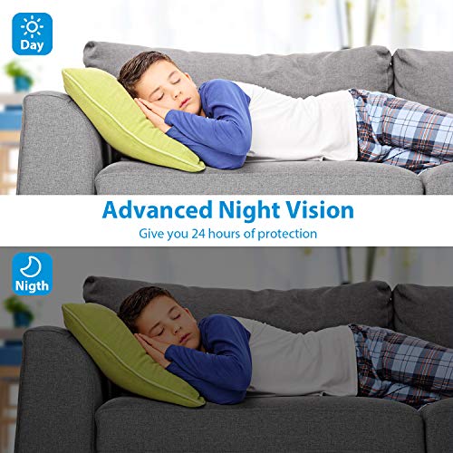 Indoor Security Camera, NGTeco Wireless Cameras for Home Security - 1080P WiFi Space Ball Cam IP Monitor for Baby/Pet/Nanny with Motion Detection, 2-Way Audio, Night Vision, Cloud /SD Storage