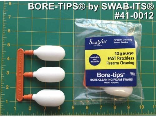 Super-Brush Bore-Tips Swab-its Bore Cleaner 12Ga Cleaning Swabs 3/Pack Bag 41-0012 by Super Brush