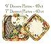 Thanksgiving Plates and Napkins with Cups, Great Fall Decorations For that Perfect Autumn Party. Set of 24